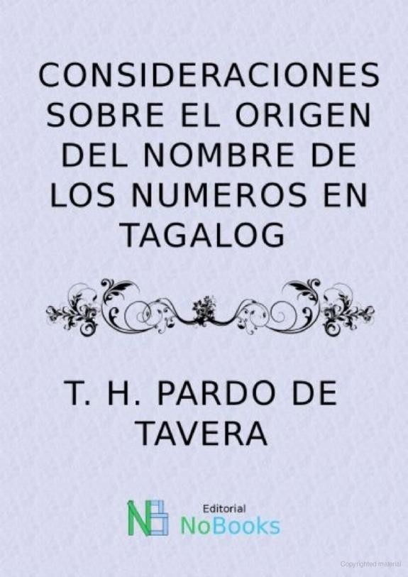 Consideraciones Sobre el Origen del Nombre de los Números en Tagalog