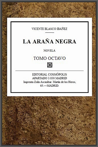 La araña negra, t. 8/9