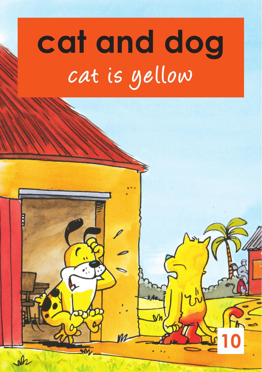 Cat & Dog cat is yellow
