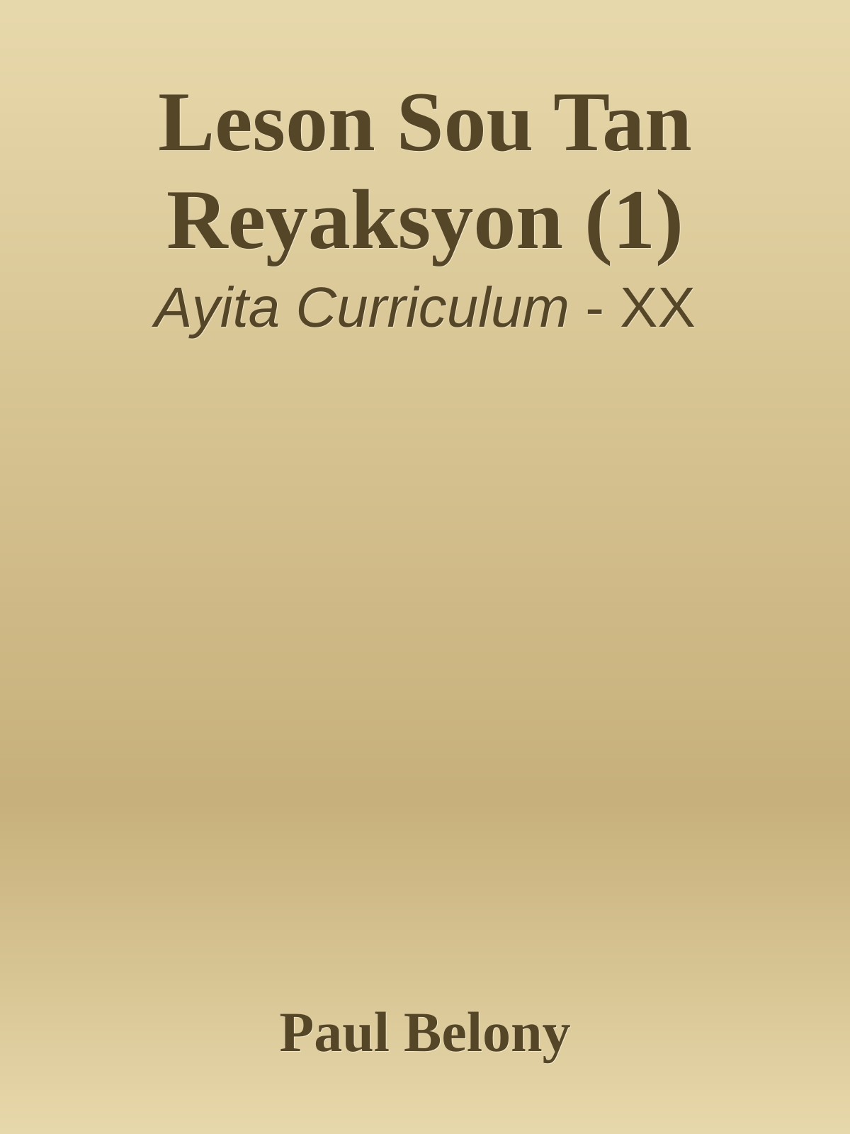 Leson Sou Tan Reyaksyon (1)