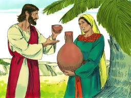 Jesús y la  mujer junto al pozo