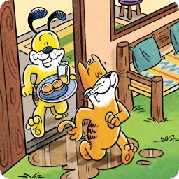 -18- Cat and Dog and the Mud
